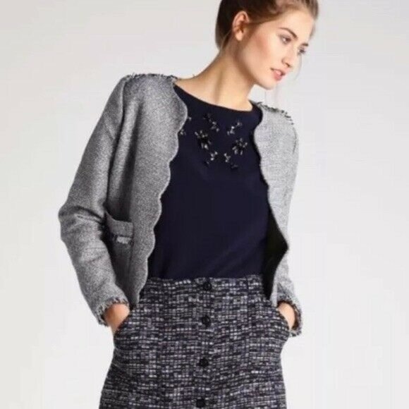 Banana Republic Jackets & Blazers - Banana Republic Scalloped Tweed Blazer Jacket